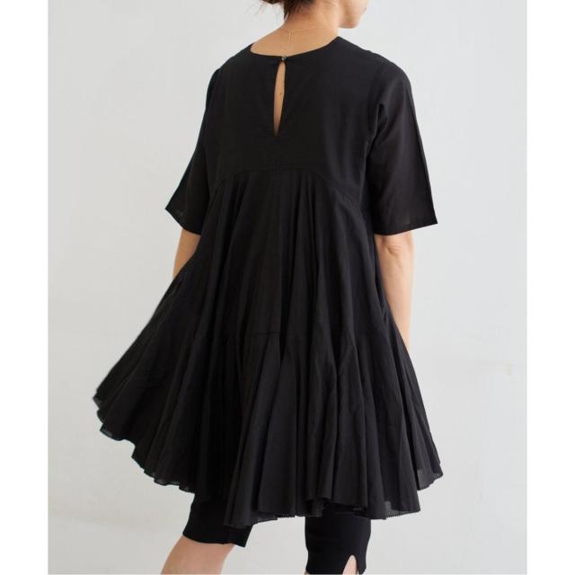 イエナ（IENA）/《追加》AAYUSHI/アユーシ ボリュームフレアハーフスリーブワンピース