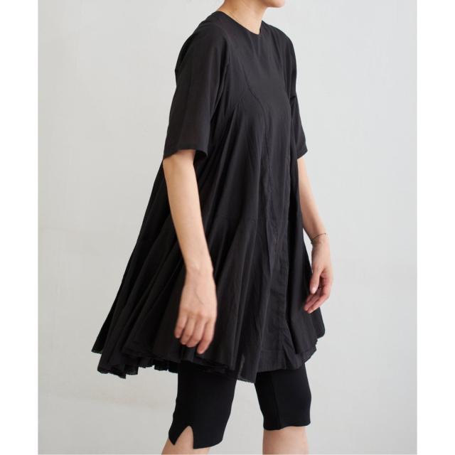 イエナ（IENA）/《追加》AAYUSHI/アユーシ ボリュームフレアハーフスリーブワンピース