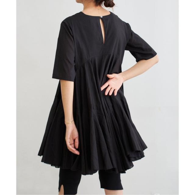 イエナ（IENA）/《追加》AAYUSHI/アユーシ ボリュームフレアハーフスリーブワンピース