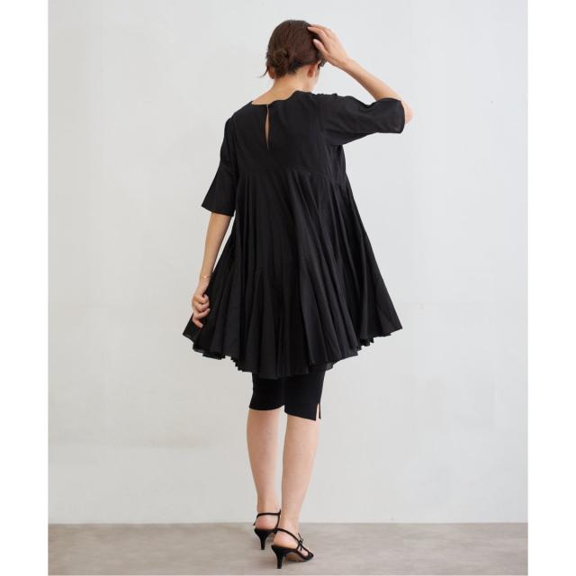 イエナ（IENA）/《追加》AAYUSHI/アユーシ ボリュームフレアハーフスリーブワンピース