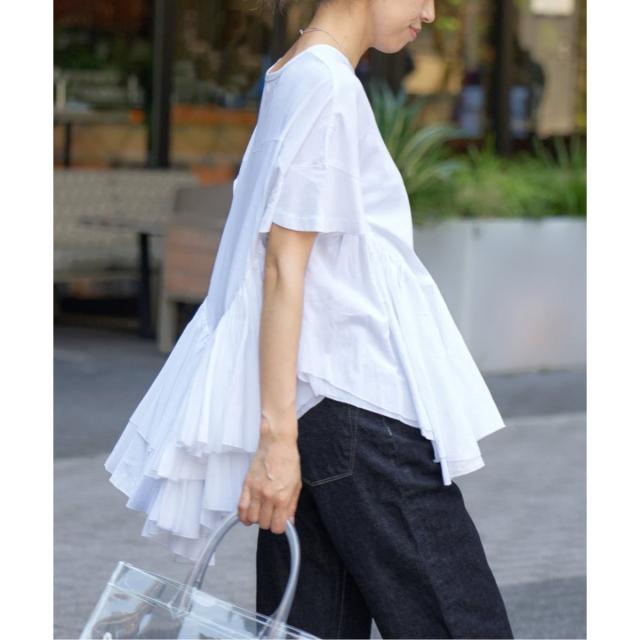 イエナ（IENA）/《追加》AAYUSHI/アユーシ ロングティアードフリルテールトップス