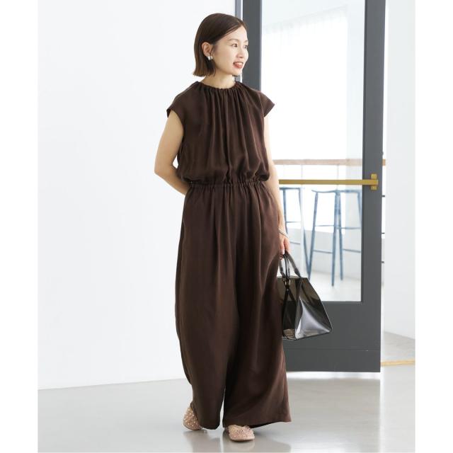 イエナ（IENA）/《追加2》キュプラギャザーネックオールインワン