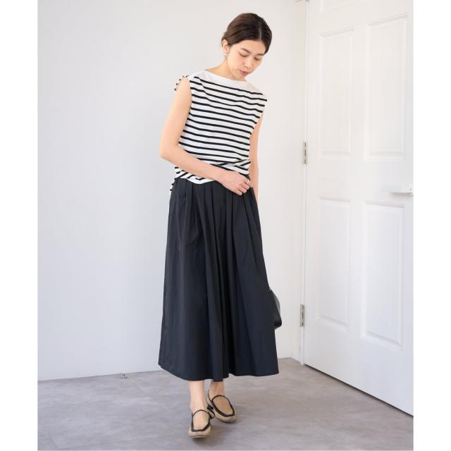 イエナ（IENA）/《追加》SEATTLE 度詰め ボーダー ノースリーブ