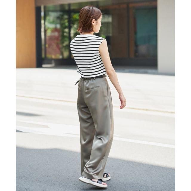 イエナ（IENA）/《追加》SEATTLE 度詰め ボーダー ノースリーブ