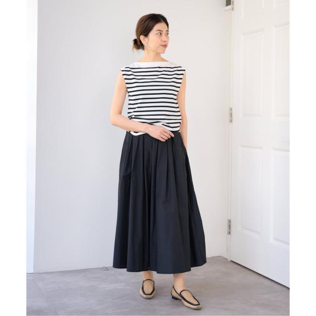 イエナ（IENA）/《追加》SEATTLE 度詰め ボーダー ノースリーブ