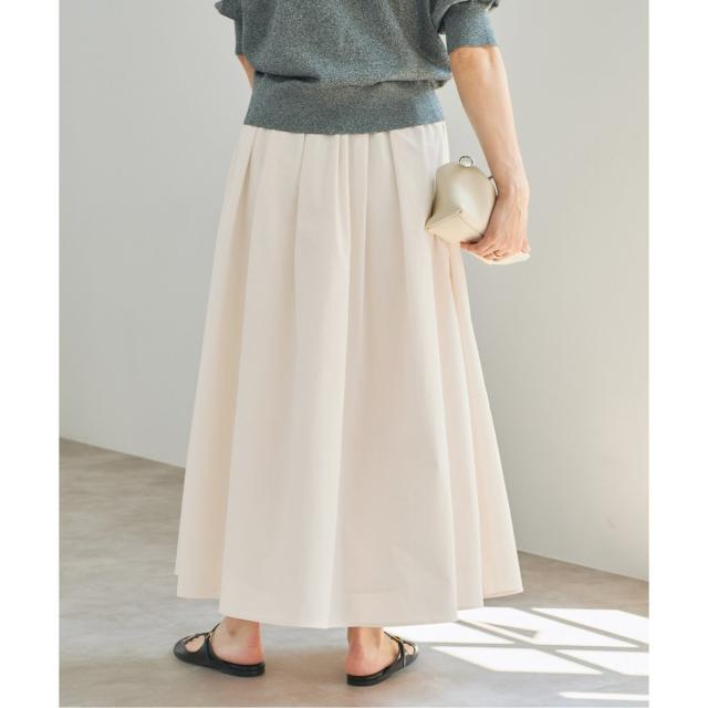 IENA タイプライターフレアスカート ブラウン 36 一部カラー店舗限定》タイプライターフレアスカート（ロング