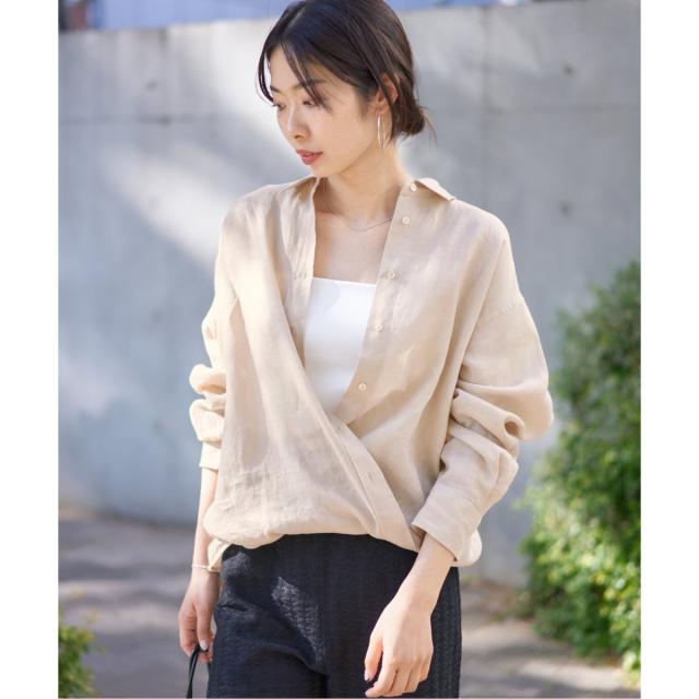 イエナ（IENA）/《追加》ウォッシャブル リネン2WAY シャツ