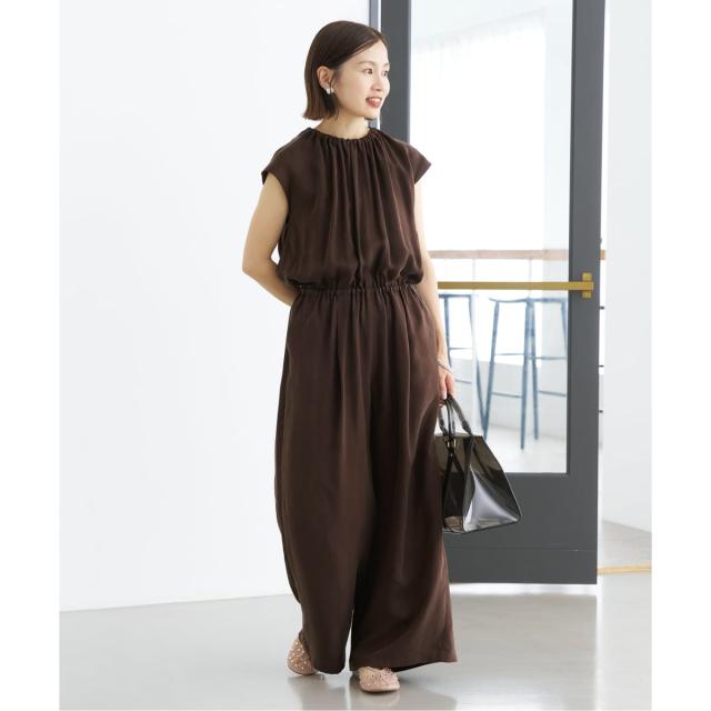 イエナ（IENA）/《追加3》キュプラギャザーネックオールインワン