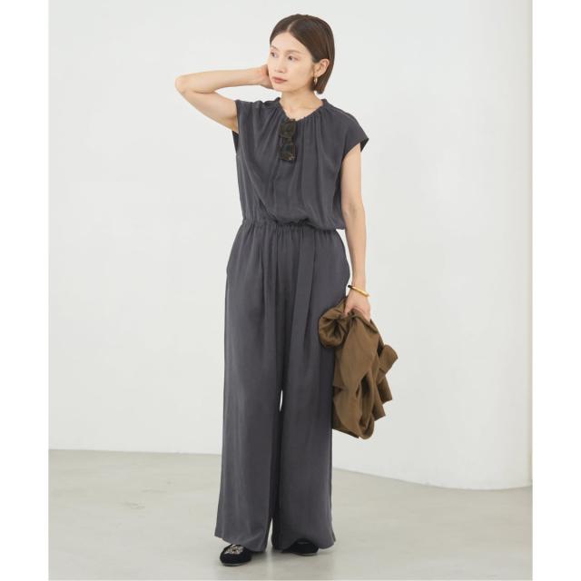 イエナ（IENA）/《追加3》キュプラギャザーネックオールインワン