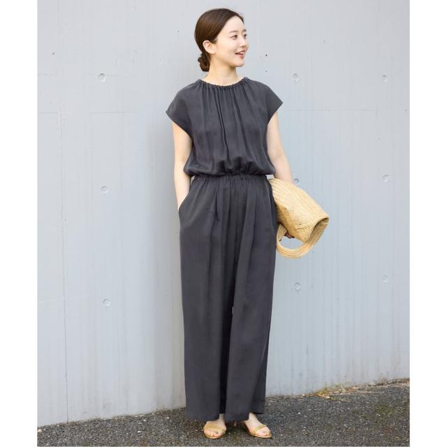 イエナ（IENA）/《追加3》キュプラギャザーネックオールインワン