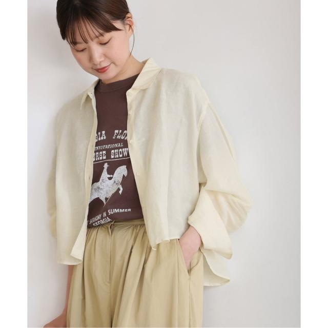 イエナ（IENA）/《追加2》ラミーリヨセルショートシャツ