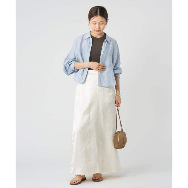 イエナ（IENA）/《追加2》ラミーリヨセルショートシャツ