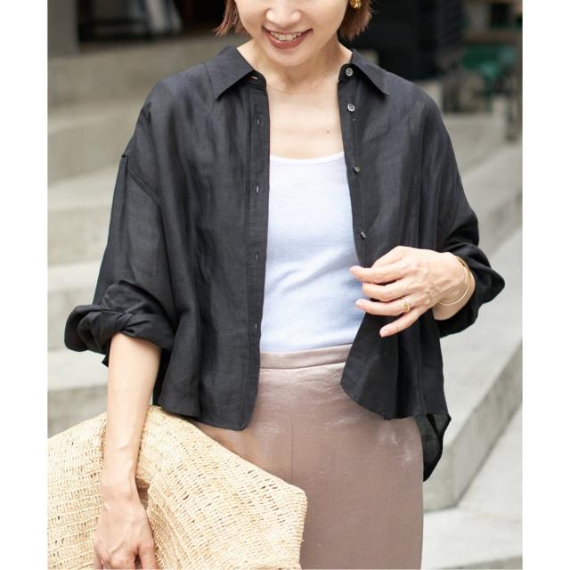 イエナ（IENA）/《追加2》ラミーリヨセルショートシャツ