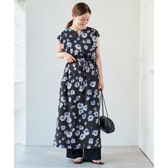 イエナワンピース ＆NAVY スキッパーフレアワンピース（ワンピース