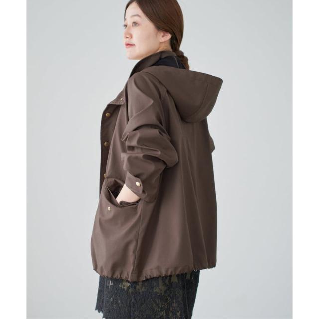 イエナ（IENA）/《一部カラーWEB限定》ボンディングフーデッドブルゾン