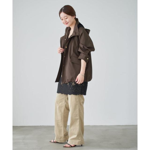 イエナ（IENA）/《一部カラーWEB限定》ボンディングフーデッドブルゾン