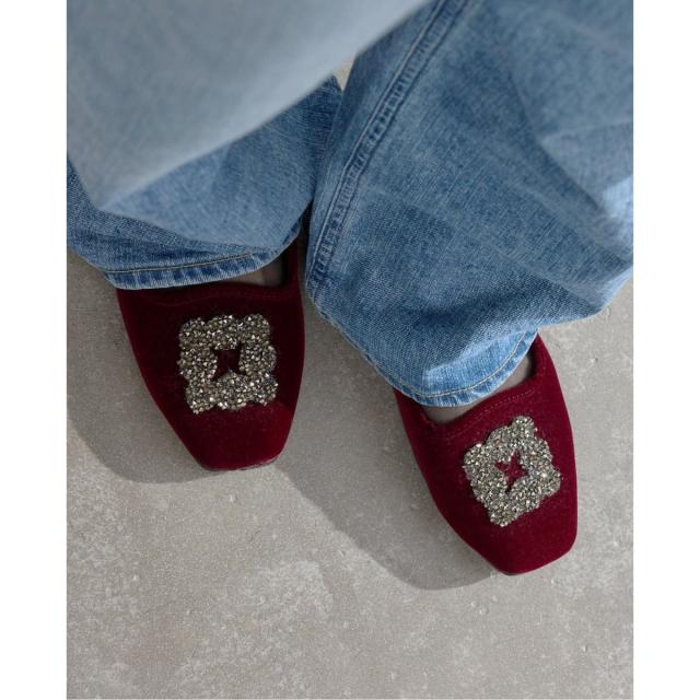 イエナ（IENA）/《WEB限定/追加》MALUS/マリュス VELVET BIJOU SHOES