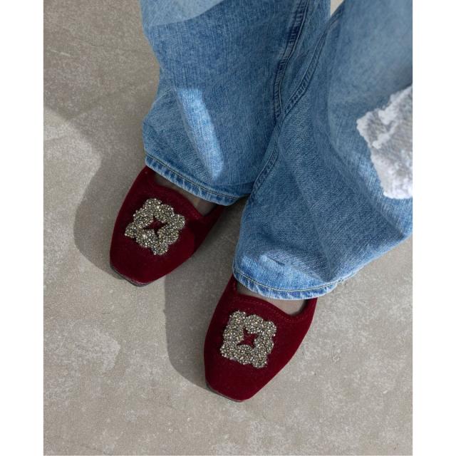 イエナ（IENA）/《WEB限定/追加》MALUS/マリュス VELVET BIJOU SHOES