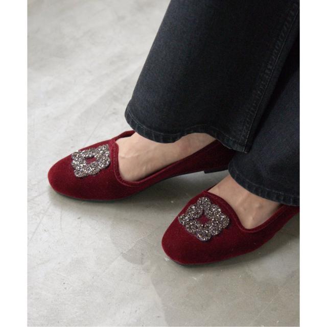 イエナ（IENA）/《WEB限定/追加》MALUS/マリュス VELVET BIJOU SHOES