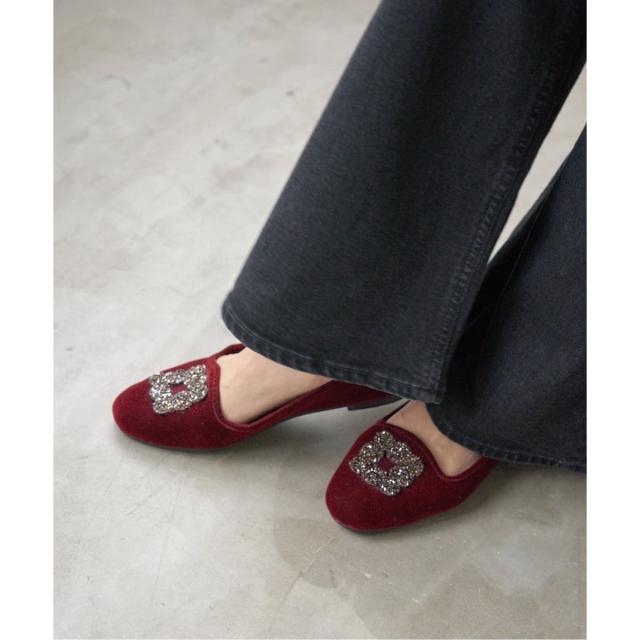 イエナ（IENA）/《WEB限定/追加》MALUS/マリュス VELVET BIJOU SHOES