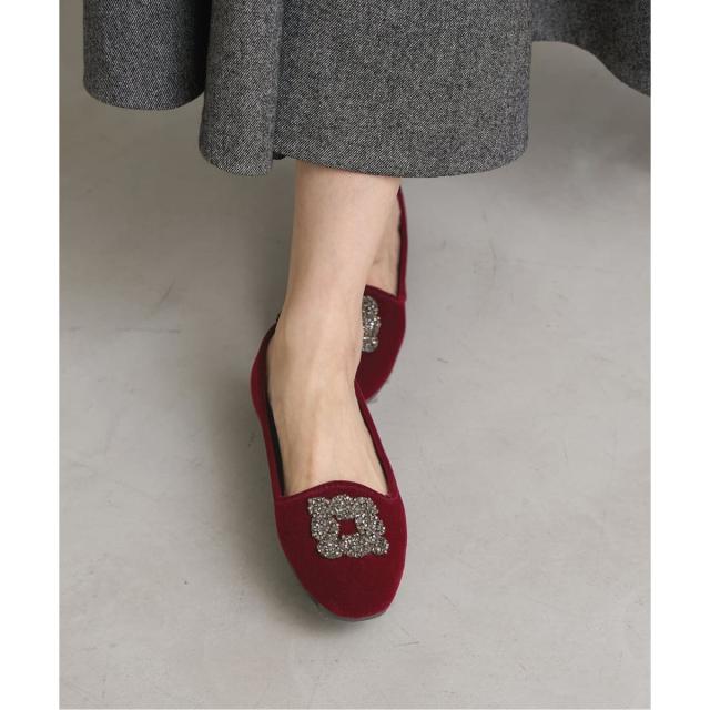 イエナ（IENA）/《WEB限定/追加》MALUS/マリュス VELVET BIJOU SHOES