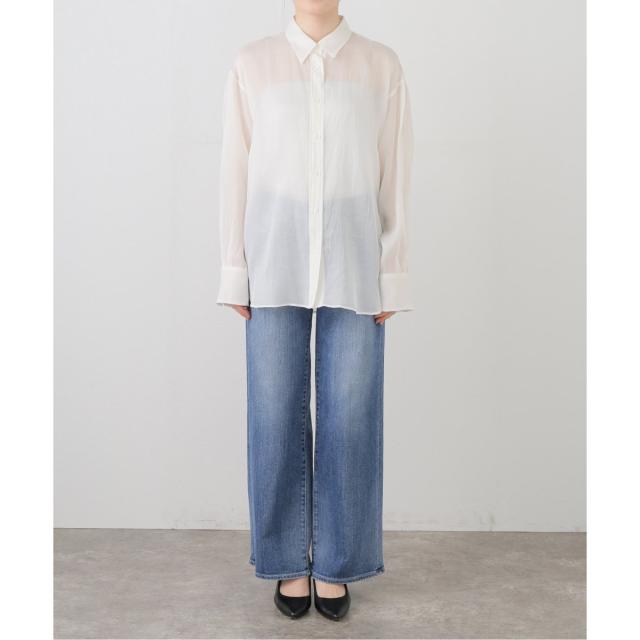 イエナ（IENA）/Maison IENAシルクコットンシアーシャツ