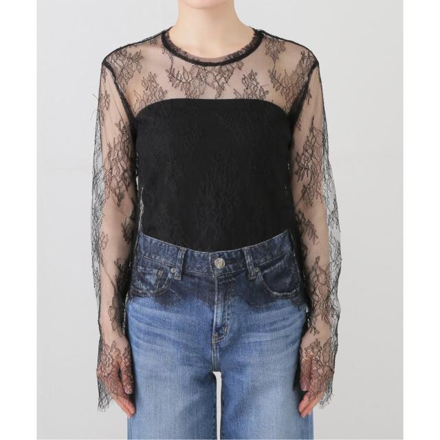 イエナ（IENA）/Maison IENAリバーレースTブラウス