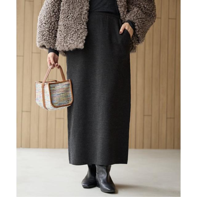 パトゥ Patou リサイクルサテン ジップアップ ミニスカート 台形