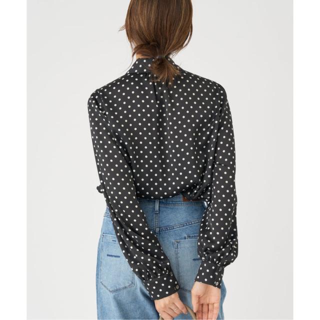 IENA サテンドットタイ付ブラウス イエナ（IENA）/《WEB限定/追加2