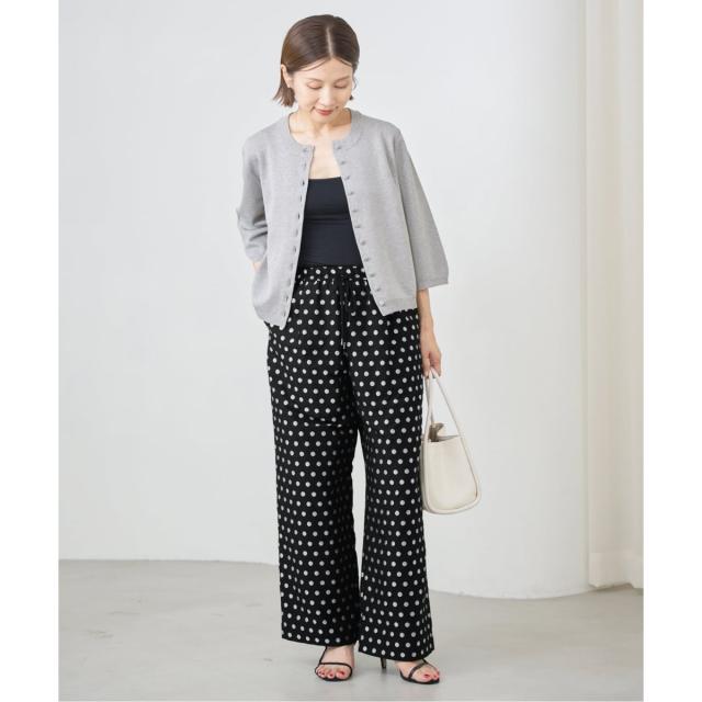 イエナ（IENA）/《WEB限定/追加》ドットジャガードイージーパンツ