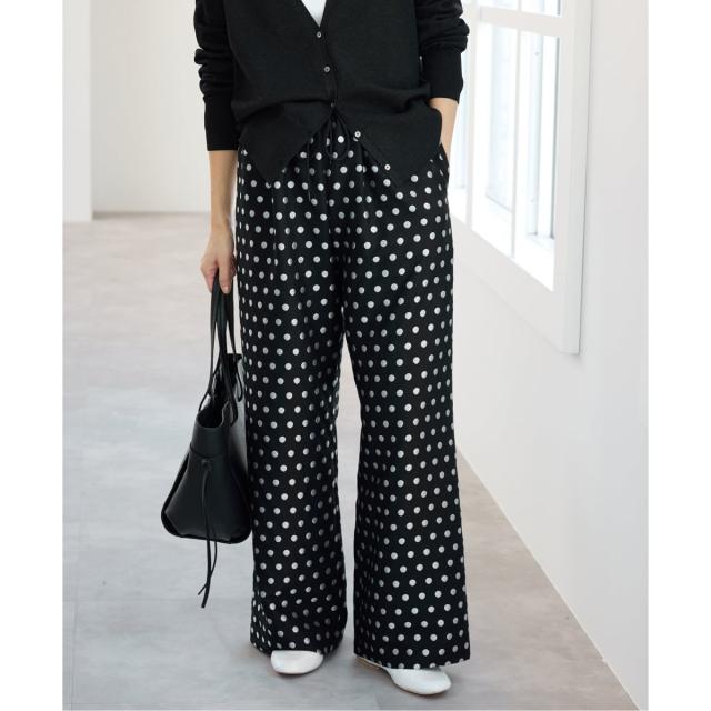 イエナ（IENA）/《WEB限定/追加》ドットジャガードイージーパンツ