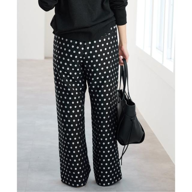イエナ（IENA）/《WEB限定/追加》ドットジャガードイージーパンツ