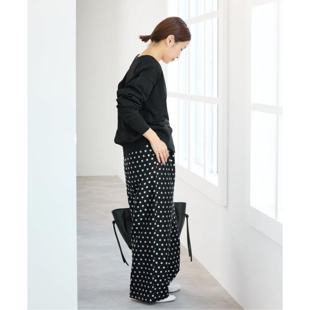 イエナ（IENA）/《WEB限定/追加》ドットジャガードイージーパンツ
