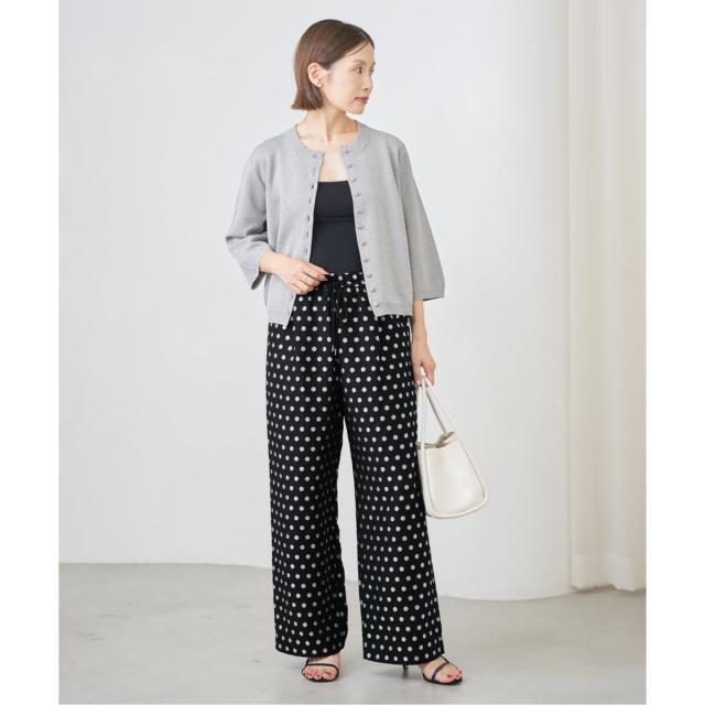 イエナ（IENA）/《WEB限定/追加》ドットジャガードイージーパンツ