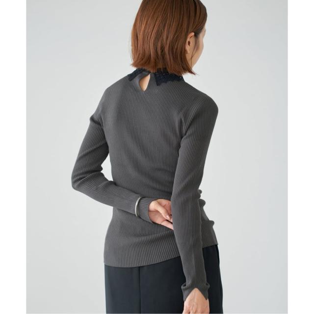 イエナ（IENA）/レース襟 RIBホールガーメントプルオーバーの通販はau