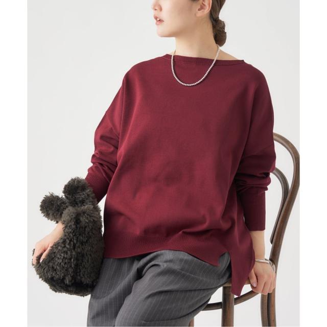 イエナ（IENA）/《WEB限定/追加2》コットンストレッチ NEO2 ワイド長袖プルオーバー