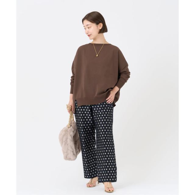 イエナ（IENA）/《WEB限定/追加2》コットンストレッチ NEO2 ワイド長袖プルオーバー