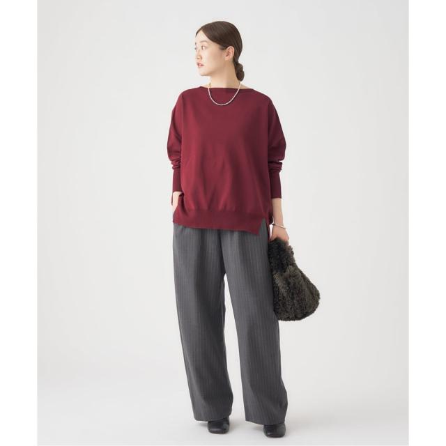 イエナ（IENA）/《WEB限定/追加2》コットンストレッチ NEO2 ワイド長袖プルオーバー