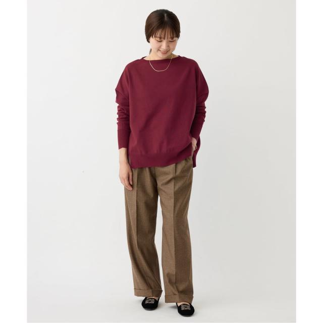 イエナ（IENA）/《WEB限定/追加2》コットンストレッチ NEO2 ワイド長袖プルオーバー