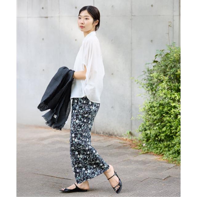 イエナ（IENA）/《追加》リネン混 襟付きブラウス