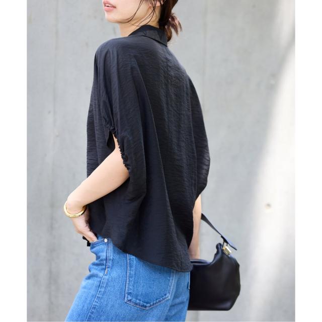 イエナ（IENA）/《追加》リネン混 襟付きブラウス