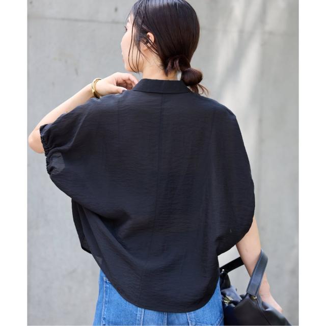 イエナ（IENA）/《追加》リネン混 襟付きブラウス