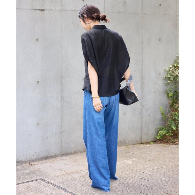 イエナ（IENA）/《追加》リネン混 襟付きブラウス