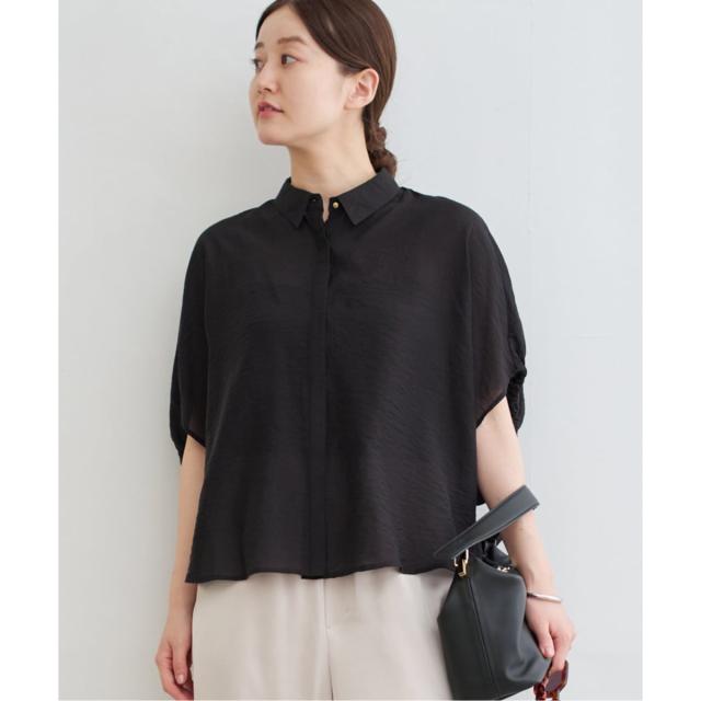 イエナ（IENA）/《追加》リネン混 襟付きブラウス