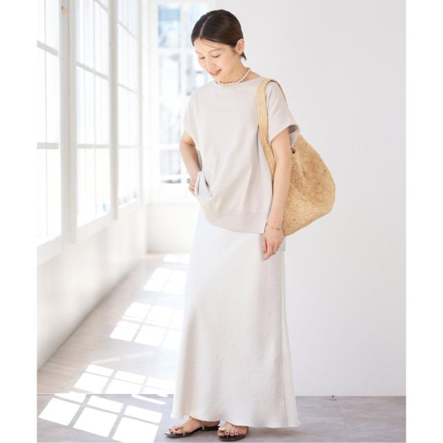 イエナ（IENA）/《追加6》 コットンストレッチ NEOワイドクループルオーバー