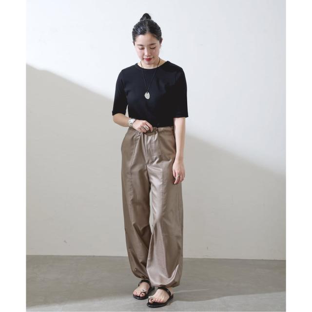 IENA イエナ　コットンフライスハーフスリーブプルオーバー イエナ（IENA）/《追加2》コットンフライスハーフスリーブプルオーバー
