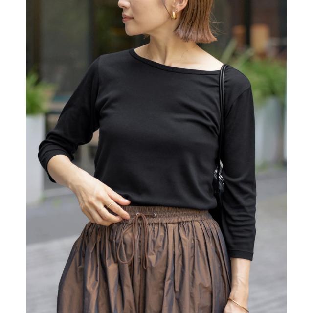 IENA ATON別注 SUVIN FRAISE ショートスリーブ ボーダーT イエナ（IENA）/《追加》ATON/エイトン 別注 SUVIN FRAISE