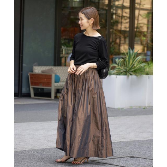 イエナ（IENA）/《追加》ATON/エイトン 別注 SUVIN FRAISE ボートネック Tシャツ