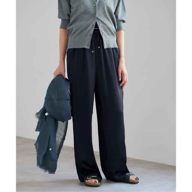 イエナ（IENA）/《WEB限定/追加》サテンリラックスパンツ