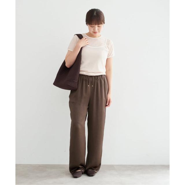 イエナ（IENA）/《WEB限定/追加》サテンリラックスパンツ